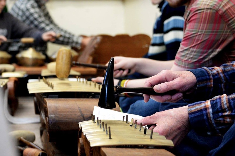 Peking and saron in Durham Gamelan